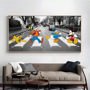 ディズニー アビーロード アートポスター キャンバス絵画 ウォールアート¥8888→¥6900