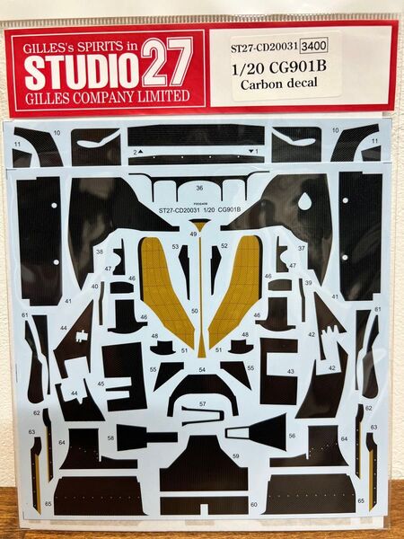 スタジオ27 1/20 レイトンハウス CG901B カーボンデカール 未使用品