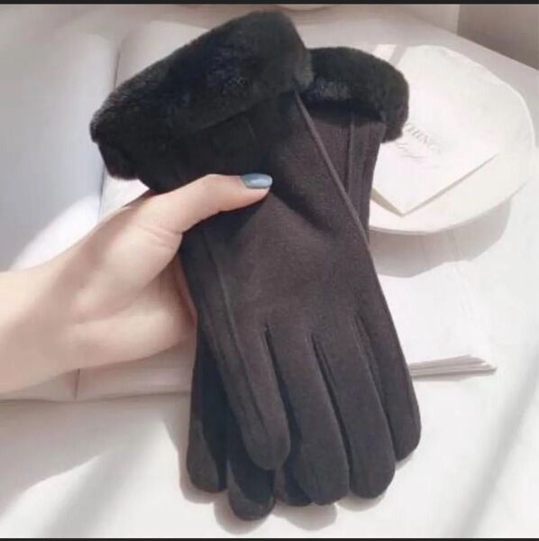 あっかい 手袋 レディース ブラック 秋冬 おしゃれ かわいい 暖かい スマホ タブレット 手ぶくろ 防寒 防風 保温 裏起毛