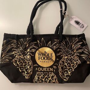 新品Whole Foods (HAWAII Queen 店)限定トートバッグ ハワイ限定 パイナップル柄