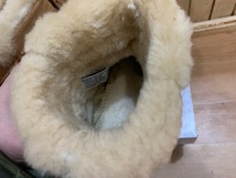 D72★BEARPAW/ベアパウ Thistle/シスレー フリンジショートムートン 内ボア レディースブーツ キャメル US7/24cm カジュアル 美品 USED ★_画像5