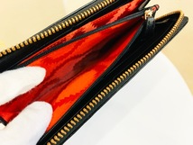 ★Vivienne Westwood/ヴィヴィアンウエストウッド 32930 HOGARTH ホガース 小銭入れ付き ラウンドファスナー長財布 ブラック×レッド ★_画像8