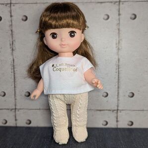 A アランシャーリング ニット地 タイツ オフホワイト メルちゃん レミンちゃん ソランちゃん メルちゃん着せ替え