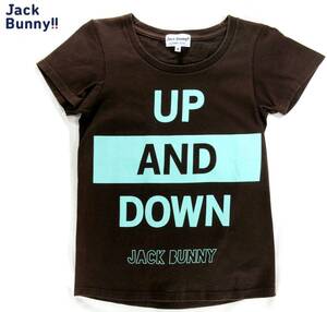 JACK BUNNY ジャックバニー パーリーゲイツ 半袖 Tシャツ プリント ブラウン系 0 レディース