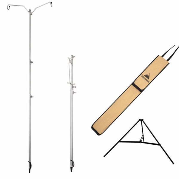 CAMPING MOON キャンピングムーン 2WAYランタンスタンド 三脚スタンド 収納ケース 先端カバー ランタンスタンド