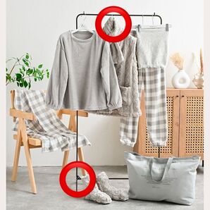 しまむら mumu ルームウェア福袋 グレーセット 2点セット