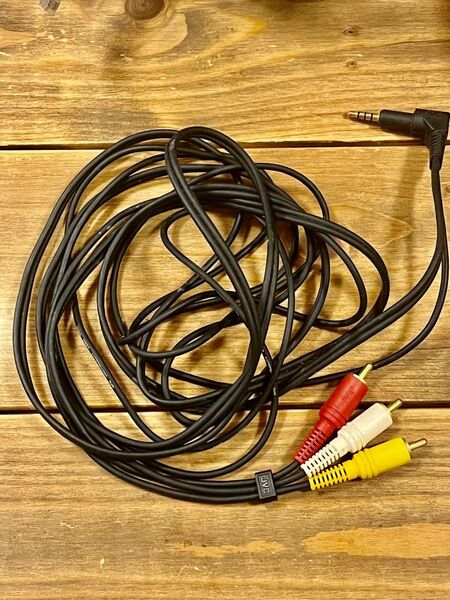 AV入力用変換ケーブル 赤 黄 白 ビデオケーブル オス