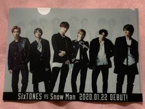 SixTONES SnowMan CD privilege A5 size clear file not for sale unused 