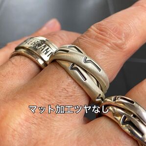 VERSANI NY【18号】トリプルバンドリング マット加工 つや消し ベルサーニ シルバー925 指輪 リング シルバー