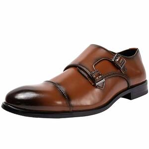本革 ビジネスシューズ 新品 高級感 ブラウン 茶色 お洒落 革靴 紳士靴 28cm 28.0cm