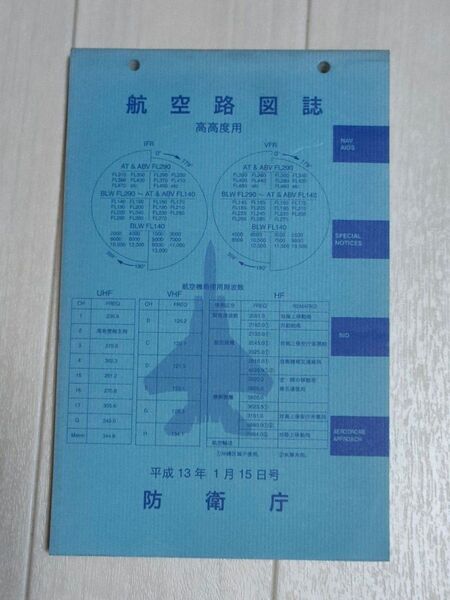 航空路図誌 高高度用 平成13年1月15日号