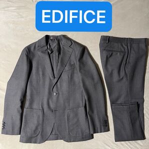 EDIFICE | ダークブラウン ハウンドトゥース柄 セットアップ