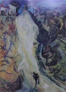 Art hand Auction Chaim Soutine, La Route qui monte, 海外版超希少レゾネ, 新品額装付, 送料込み, wanko, 絵画, 油彩, 自然, 風景画