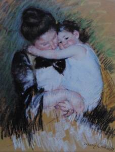 Art hand Auction Marc Chagall, MOTHER AND CHILD, Overseas edition, extremely rare, raisonné, New frame included, postage included, iafa, Painting, Oil painting, Portraits