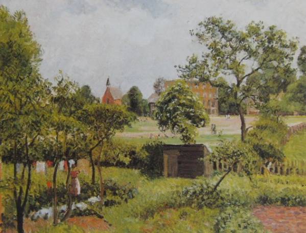 Camille Pissarro, Stamford Brook Common, Überseeausgabe, sehr selten, Werkverzeichnis, Neuer Rahmen inklusive, Porto inklusive, wichsen, Malerei, Ölgemälde, Natur, Landschaftsmalerei