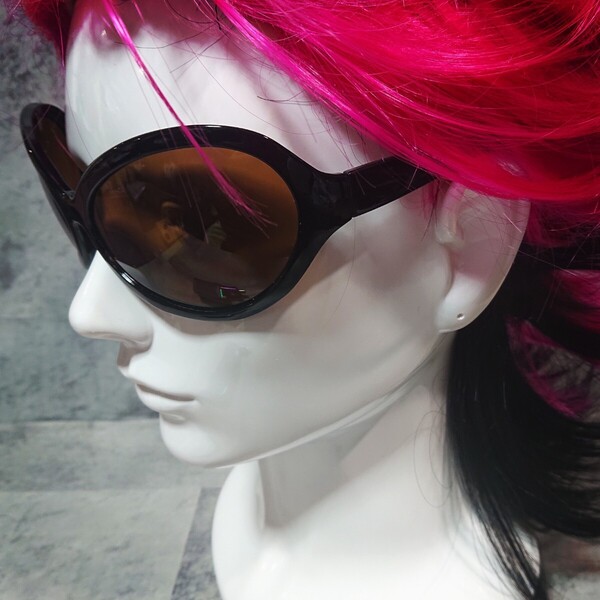 新入荷■X-JAPAN■hide■コスプレ用■サングラス■ビッグフレーム■ブラック×ブラウン■TYPE-C
