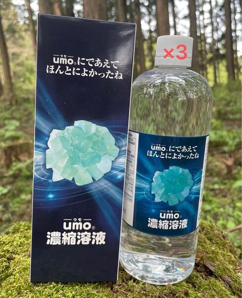 〈即購入ok!〉umo500ml 濃縮溶液 3本 ウモ シリカ 珪素