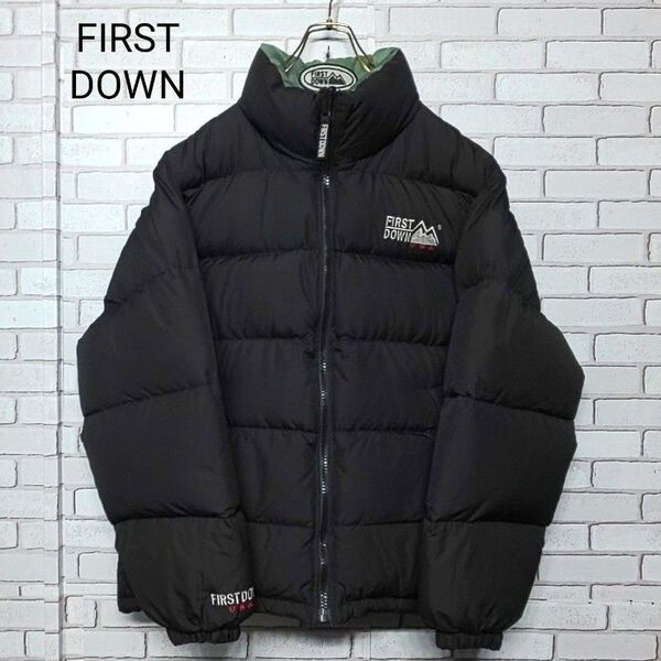 【FIRSTDOWN】ファーストダウン リバーシブルダウンジャケット 90s 肉厚