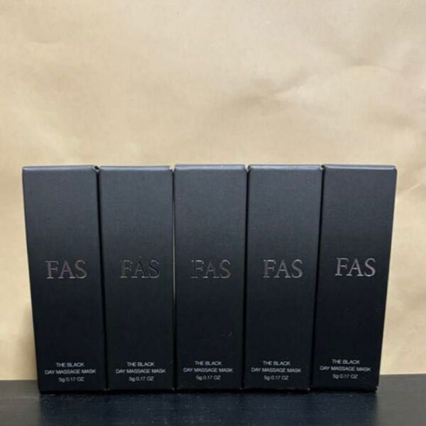 FAS ファス ザ ブラック デイ マッサージ マスク 5g×5本 2025.1入手 新品未開封品(お値下げ不可)