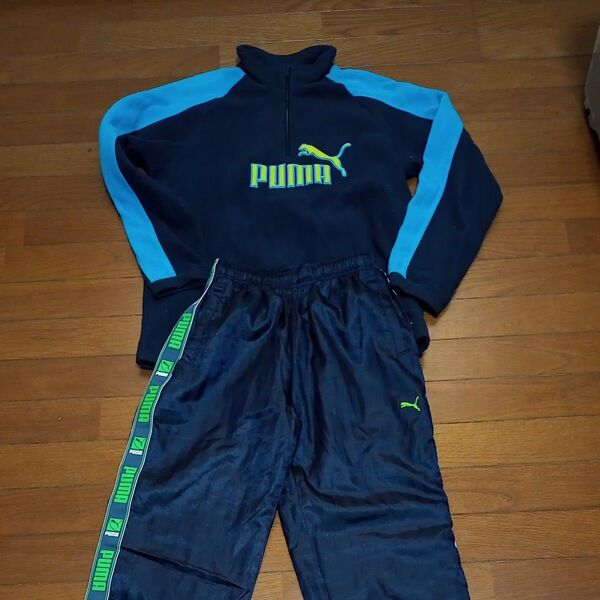 プーマ 2点セット 160 フリース 150 ウインドブレーカー トレーニングウェア puma