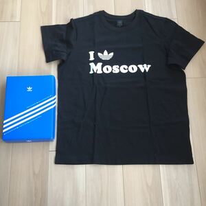 アディダス adidas Moscow モスクワ 限定Tシャツ 半袖 未使用品 箱入 Lサイズ 黒色 希少