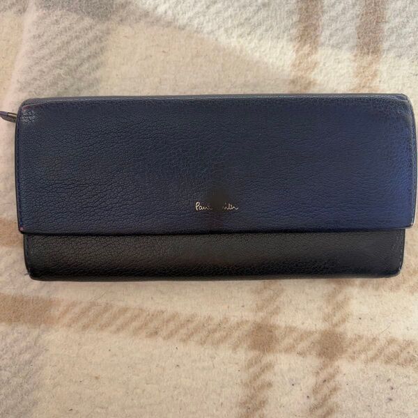 Paul Smith ポールスミス ネイビー長財布