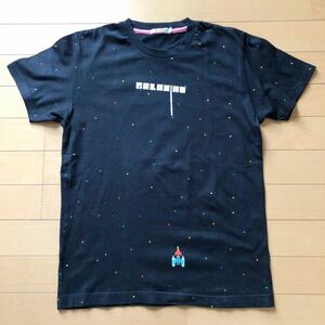 ギャラクシアン　メンズ　半袖Tシャツ S 中古　×UNIQLO ゲームT ヲタクT エッヂコーデに　GALAXIAN galaxian namco ナムコ