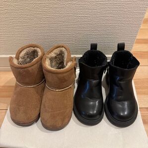 ブーツセット売り 15cm ムートンブーツ サイドゴアブーツ