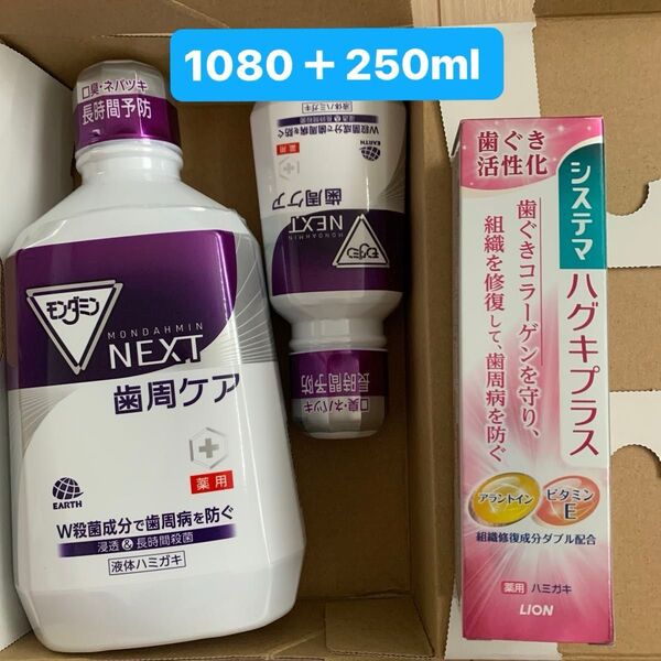 システマ ハグキプラス モンダミン 歯周ケア セット品 ◎NEXT歯周ケア 液体ハミガキ 薬用ハミガキ モンダミンNEXT歯周ケア