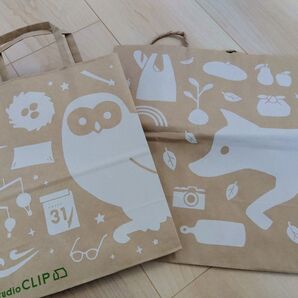 未使用! スタディオクリップ 紙袋 ショッパー 2枚セット