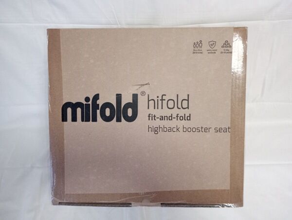 【赤】mifold hifold (ハイフォールド) 取り付け、折り畳み可能 ハイバックの カーシート、レーシングレッド