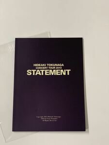 送料185円~【表紙小傷有】徳永英明 STATEMENT 2013 コンサート パンフレット ライブグッズ 德永英明 ステイトメント