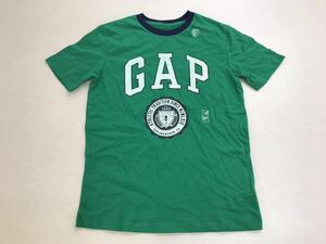 ■ＧＡＰ■新品■140■ギャップ■グリーンＸネイビー■ロゴ■Ｔシャツ■ＵＳＡらしいデザイン■エンブレムがプリント■ＧＡＰロゴ■2-2