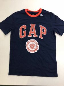 ■ＧＡＰ■新品■110■ギャップ■ネイビーＸオレンジ■ロゴ■Ｔシャツ■ＵＳＡらしいデザイン■エンブレムがプリント■ＧＡＰロゴ■1-1