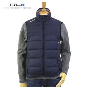 新品 アウトレット 18681 Sサイズ polo ralph lauren ポロ ラルフ ローレン RLX ダウンベスト 紺