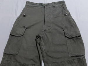  rare size records out of production the truth thing Vintage 70s period France army military cargo pants field Europe euro army thing rare wide Silhouette 