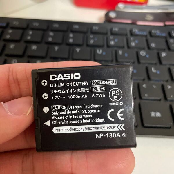 【動作確認済】返金保証 中古 純正品 デジカメ用バッテリー NP-130A CASIO