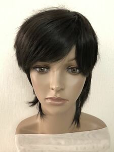  full wig wig man and woman nature black Short 20115362