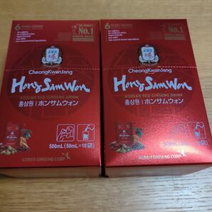 正官庄 ホンサムウォン 紅参元 紅参 (ホンサム) 6年根 高麗人参 栄養ドリンク パウチ20袋