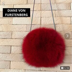 DIANE VON FURSTENBERG(DVF) ショルダーフォックスファー