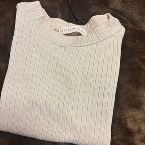 SENSE OF PLACE リブ編み半袖ニット