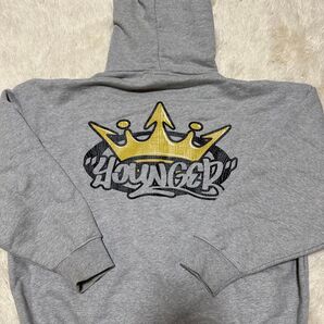 9090 × younger song King Logo Hoodie L