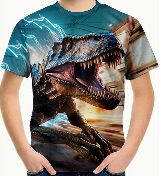 送料無料!Tシャツ【恐竜ティラノサウルス】欧米170(日本Lサイズ相当)tシャツ・シャツメンズレディース・おしゃれ・おもしろ
