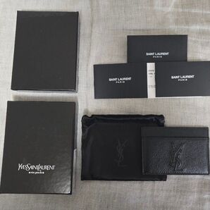 SAINT LAURENT PARIS レザーカードケース パスケース メンズ レディース