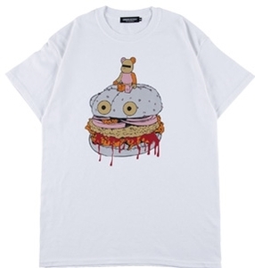 即決 即納 新品未開封 MEDICOM TOY EXHIBITION '19 BE@RTEE UNDERCOVER HAMBURGER LAMP BE@R 2019 tシャツ WHITE 白 サイズ XL 送料無料