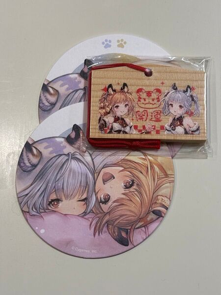 グラブルフェス 十二神将わくわく縁日 シンダラ ミニ絵馬 コースター