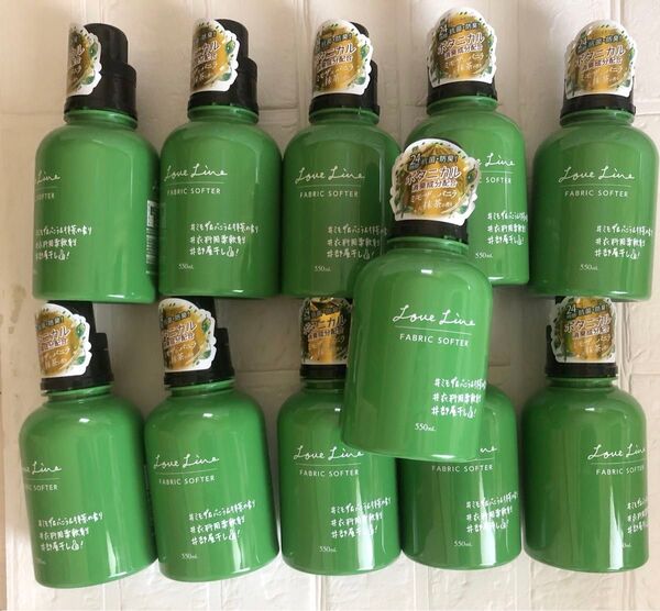 ミツエイ|Mitsuei ラブラインソフター 柔軟剤 550mL ×11ミモザ&バニラ&抹茶の香り