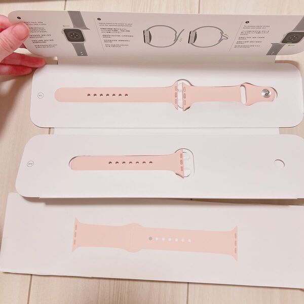 Apple Watch バンド ピンク S/MとM/L 2個セット