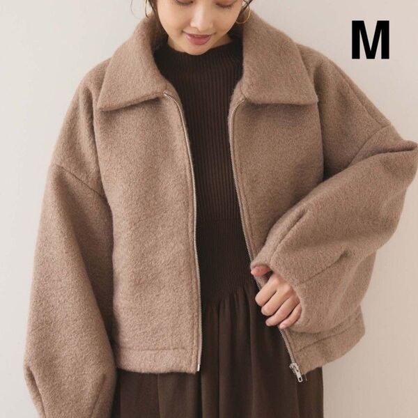 【M】fifth ボアショートコート モカ