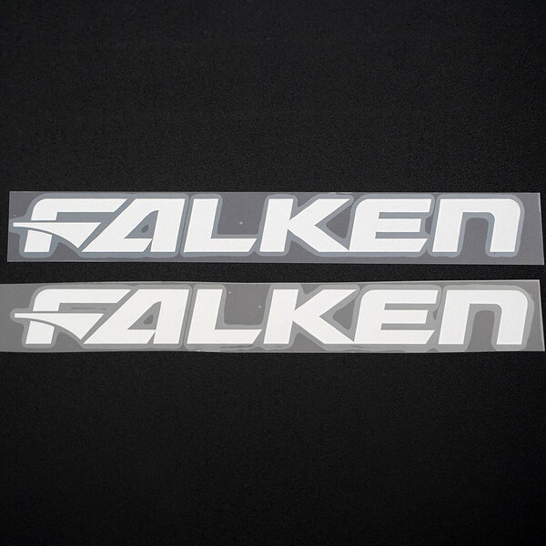 新品・未使用☆FALKEN ファルケン カッティングステッカー シルバー 2枚 縦21mm×横200mm |切り文字|切文字|新品|送料無料|匿名配送